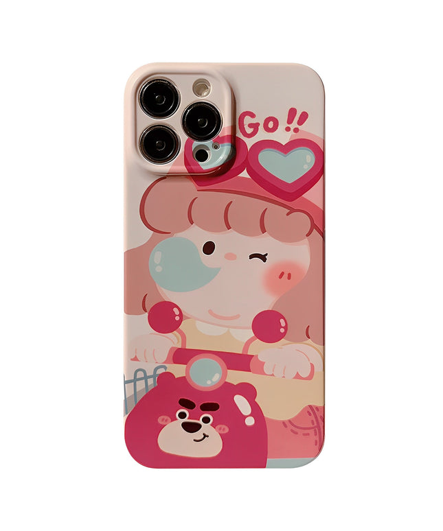 Motorcycle Girl iPhone Case