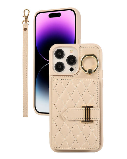 Wallet Leather Iphone Case - With Card Holder Crossbody Straps