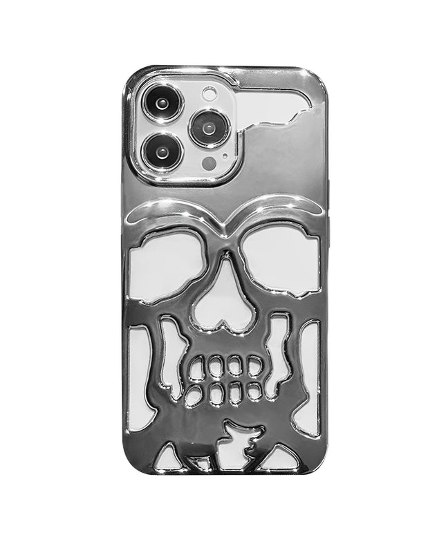 Hollow Skull Electroplating iPhone Case