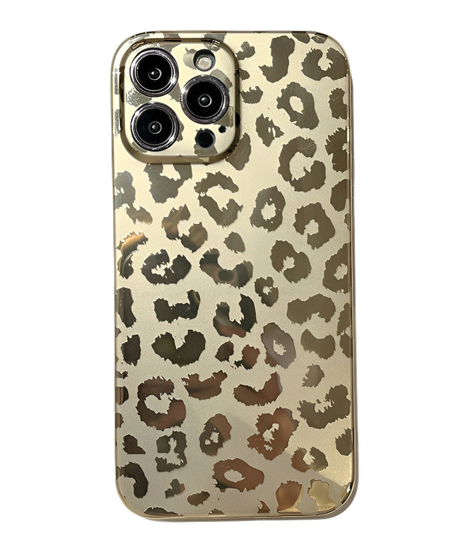 Electroplating Cheetah iPhone Case