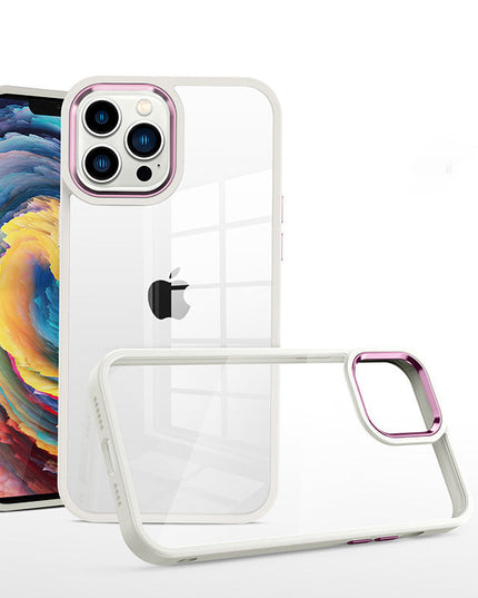 Colorful Border Clear iphone Case